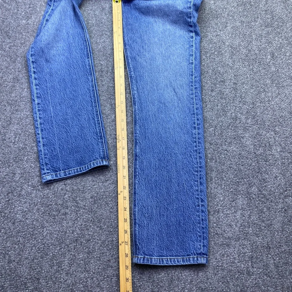 Reformation Jeans Liza High Straight Newport Wash Blue Denim Size 26 Grunge